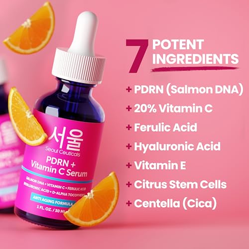 PDRN Serum Salmon DNA Vitamin C Face Serum Korean Skin Care (1 Fl Oz (Pack of 1))