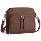 Genuine Leather Crossbody Bags for Women Travel Wallet Purse Coffee (Coffee)