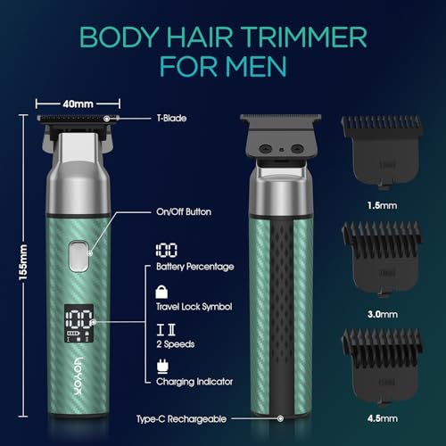 Body Hair Trimmer for Men (Green)