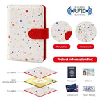 Rfid Passport Holder for Travel women (apple red)