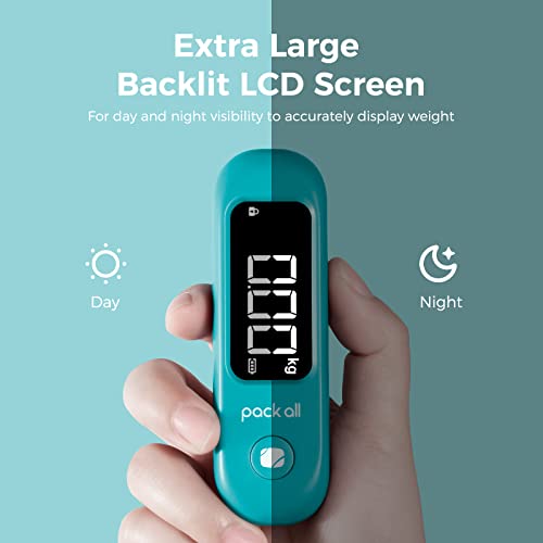 Digital Luggage Scale for Travel (Malachite Blue)