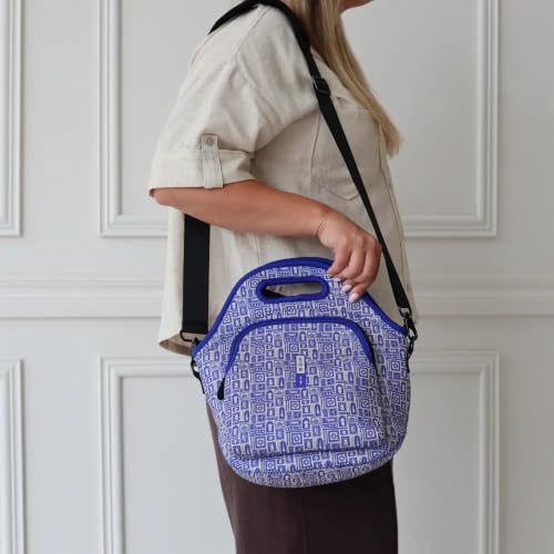 LunchTote Zippered Bag Insulated Neoprene Caddy (Off the Grid / X-Large 6.5 Quart Lunch Tote)