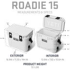 Roadie 15 Hard Cooler with DoubleDuty Shoulder Strap (Wetlands Camo)