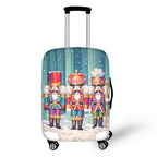 Christmas Luggage Protector Suitcase Cover (S(for 18-21 inch luggage) / Nutcracker Soldier)