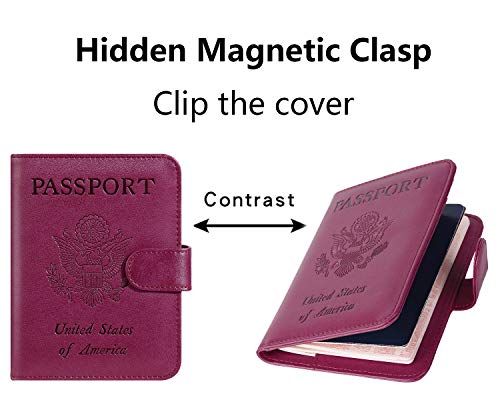 Passport Holder Cover Wallet RFID Blocking (Purple / Passport Covers)