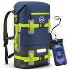 30L Waterproof Dry Backpack & Phone Case (Navy Blue/Black/Green / 30L)