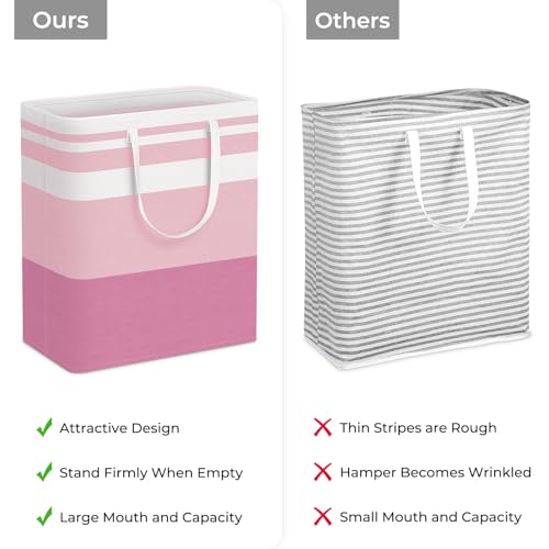 2 Pack Large Laundry Baskets (100L / Pink)