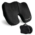 Premium Slim Foldable Travel Seat Cushion (Black / Slim)