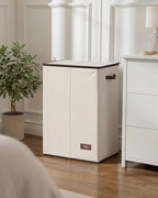 130L Laundry Hamper with Lid (Beige / 130L)