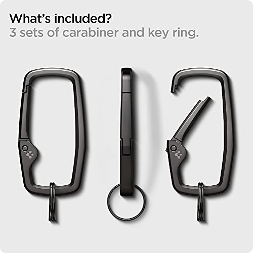 Life Rugged Carabiner Clips (Small / Gunmetal)