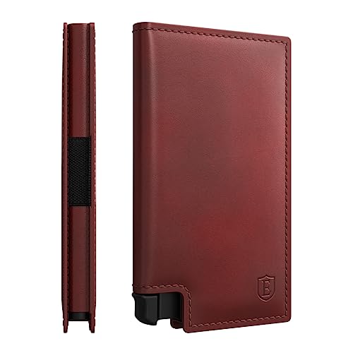 Parliament Pop Up Minimalist Wallet for Men (Merlot Red)