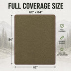 JMR Wool Camping Blanket 10 (Olive Green / 62x84 - 10 Pack)
