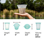 Reusable Food Storage Bags (Gray / Small Cup)