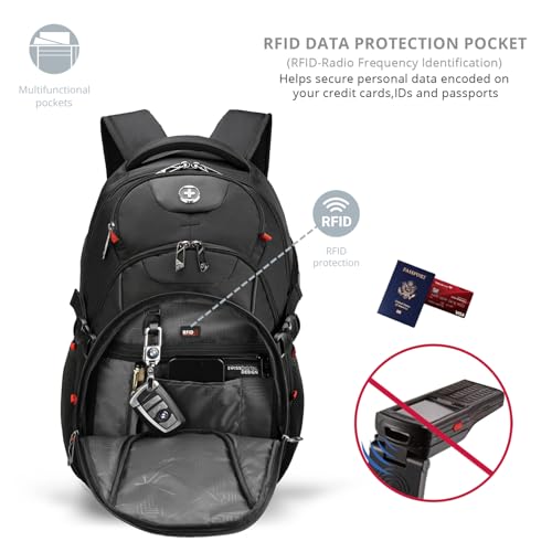 Design Backpack for Men with Apple Find My SD803BT013 (Black-finder / Standard)