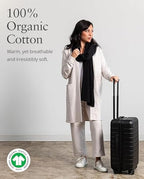 Dreamsoft Travel Scarf (Organic Cotton / Black)