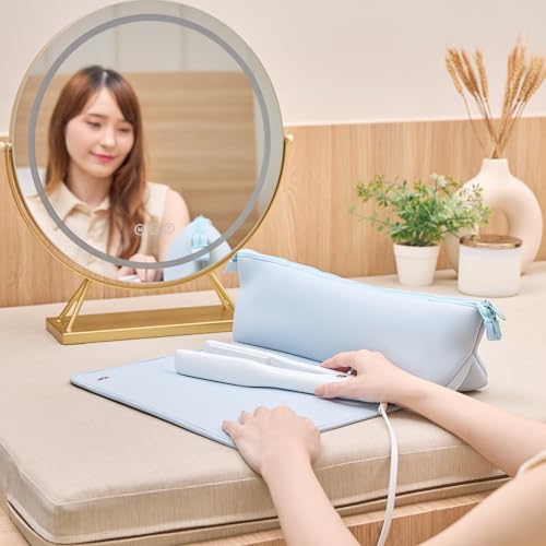 Hair Tools Travel Bag and Heat Resistant Mat 17" (Baby Blue)
