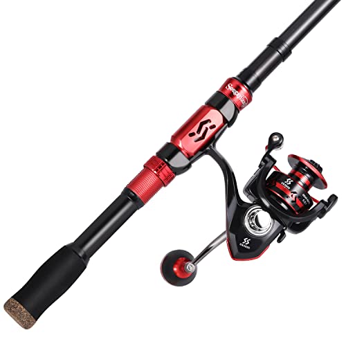 Fishing Rod and Reel Combos (2.1M/6.89FT Rod with 2000 Reel / Only Rod and Reel)