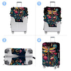 Luggage Cover Washable Suitcase Protector Anti (Dragonfly / XL(fits 32-34Inch suitcase))
