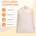 6 Set Packing Cubes Luggage Packing Organizers for Travel Accessories (Beige / 6 Set)