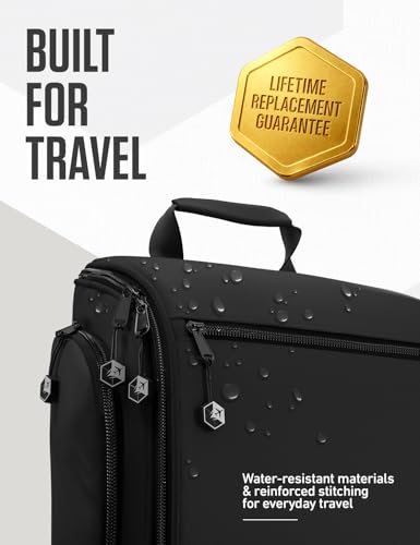 Hanging Travel Toiletry Bag (Black)