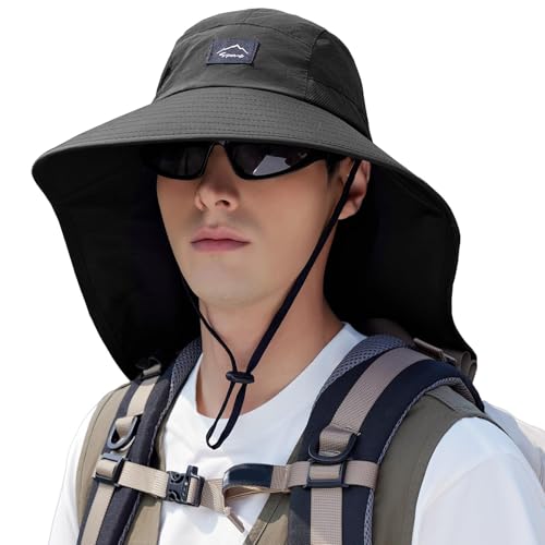 Outdoor Sun Hat for Men Women (1pack-black)