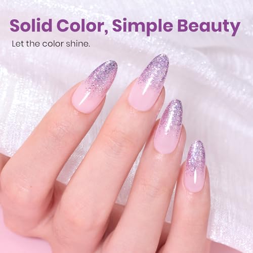 Beetles Purple Gel Nail Polish (J - Shimmery Purple | Rose Quartz Glow)