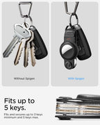 for AirTag Key Organizer (Black (With Airtag Slot))