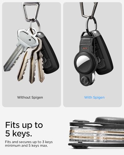 for AirTag Key Organizer (Black (With Airtag Slot))
