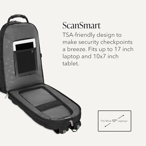 Sion Softside Expandable Spinner Luggage Durable Lightweight Travel Suitcase (2-Piece Set (Carry-On/Backpack) / Black)
