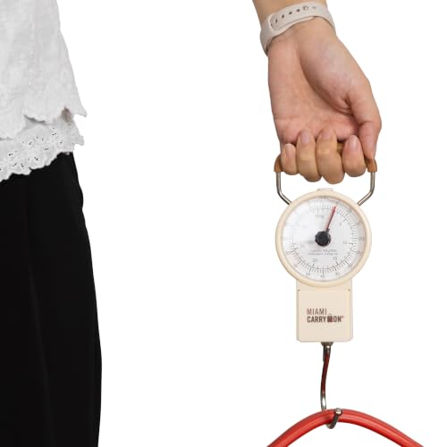 Mechanical Luggage Scale with Tape Measure (Cream)