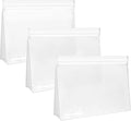 SPLF 3 Pack Leakproof Clear Toiletry bags, TSA Approved Quart Size Zipper Bags by SPLF
