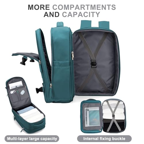 Large Travel Backpack For Women Men (45l / Peacock Blue)