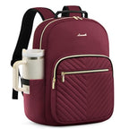 Laptop Backpack for Women (Wine Red / 17-Inch)