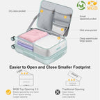 26 Inch Large Expandable Checked Luggage Hard Shell Suitcase Aquamarine (26 inch / Aquamarine)