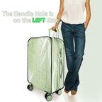 Thicken Clear Luggage Cover Protector (Clear-Black Frame / 30")