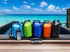 Waterproof Dry Bag with Double Zip (20L / Without Window / Green)