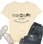 Fall Leaf Shirts 1779 Autumn Festival Short Sleeve Tee Tops Apricot (Medium / Apricot)
