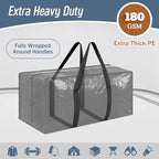 6 Pack Extra Heavy Duty Large Moving Bags with Strong Zipper (Black / 6 Pack)