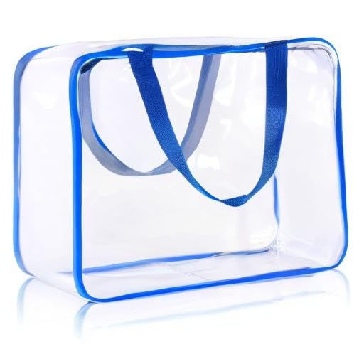 5Pcs Crystal Clear PVC Travel Toiletry Bag Kit - Image 9