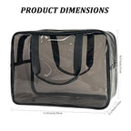 Gray Travel Clear PVC Bag (Gray)