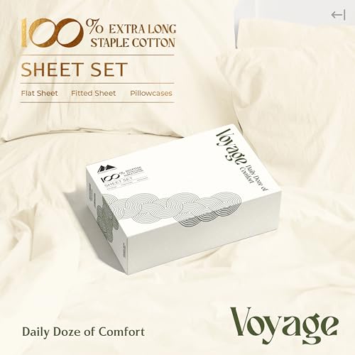 100% Egyptian Cotton Sheets California King Size (California King / 04 - Ivory)