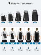 Waterproof Dry Bag for Women Men (5L / Black)