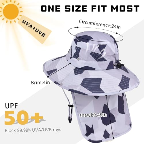 Sun Hats for Men Women (Camolgrey)