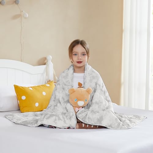Weighted Blanket (20-grey White Tie Dye / 40" x 60" | 7lbs)