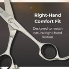 Right Handed Hair Cutting Scissors 5.5" (5.5 grey)