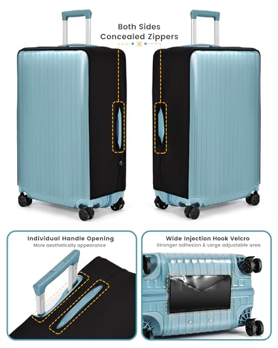 Travelkin Clear Luggage Cover For Suitcase (Clear luggage cover / 2. Small)