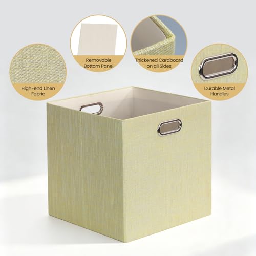 Storage Cubes (13×13×13/4pcs / Yellow/Beige Mixed)