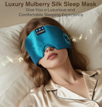 Luxurious Silk Soft Sleep Mask (Dark Green)
