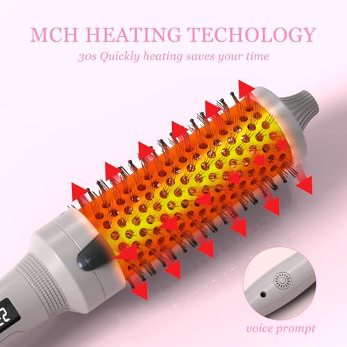 1.5 Inch Thermal Round Brush for Blowout Style (Silver / 1.5 Inch)
