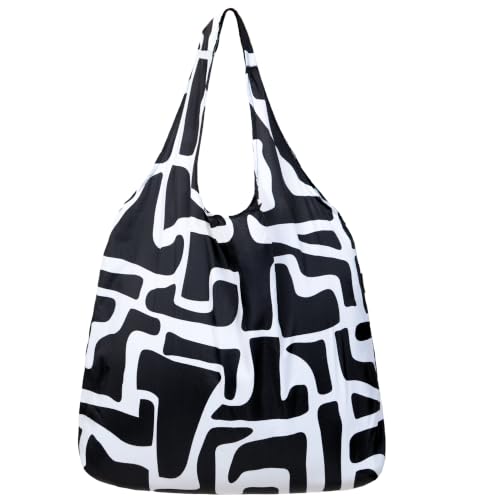 XL 25L Tote Foldable Packable Reusable Grocery Shopping Bag (Inkmaze)